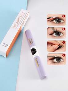 1PC Professional Eyelash Adhesive & Sealant 6ml - 72-Hour Strong Hold Waterproof Gentle Latex-Free Glue For Sensitive Skin, Transparent Bonding DIY Home Lash Extension Kit, Dual Use For Individual & Cluster Lashes With Clear Seal - 白色 - 查看 2