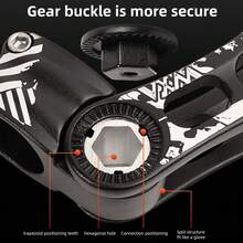 VXM Adjustable Angle Aluminum Alloy Riser Stem For Mountain Bike, Road Bike Handlebar Extender Riser, 31.8mm - Multicolor - View 4