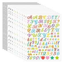 1768+ piezas de pegatinas de alfabeto de PVC, fuente de letra escrita a mano de 0,5 pulgadas, paquete impermeable de vinilo con letras y números en hojas de 5/10/15