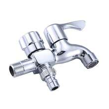 Robinet moderne en acier inoxydable à double usage, valve en céramique, installation monotrou, connexion G1/2, sans électricité nécessaire, pour une utilisation intérieure et extérieure Ustensiles de cuisine Accessoires de cuisine Cuisine Outils de cuisine - Argent - Voir 8