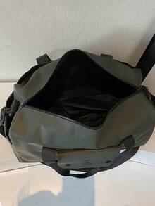 Large Capacity Waterproof Round Travel Duffel Bag With Separate Dry/Wet Compartment, Shoe Compartment, Suitable For Short Trips, Training, Business Trip, Sports, Gym, Swimming, Beach, Hiking, Camping, Weekends, Airplane Carry-On, 30L - Green - View 8