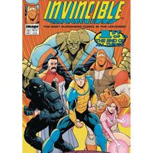 1 pièce Affiches d'art mural sans cadre, Pop Art Deco Invincible Comic War Canvas Poster, Impression d'art mural sans cadre pour la maison, le bureau, le salon, la salle de classe - Œuvre d'art d'intérieur, décoration saisonnière, idée de cadeau facultative