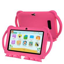 A New Favorite Among Children's Tablets With 4G WiFi! BDF K6 Pro Features A 7-Inch Screen, Massive Storage Of 2GB + 23GB, A Long-Lasting 4000mAh Battery, And Comes With A Cartoon Anti-Drop Case.