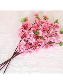 Kit 10 Artificial Flower Bouquet, PINK Peach Flower, Oriental Style For Wedding Decoration 65CM - Màu Hồng baby - Xem 7