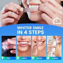 [Regular Dental Maintenance] Whitening Sheets, Teeth Whitening, Home Whitening, Whitening At Home, White Bright Pack, Contains Xylitol, Removes Yellowing Of Teeth, Coffee And Wine Stains, At Home, Travel, Gift, Toothpaste Tape (14-Day Supply, 28 Sheets)