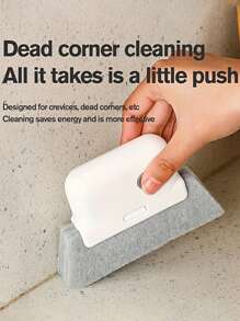 1set Versatile Door & Window Track Cleaning Brush, Handheld Gap Brush, Groove Cleaning Brush, Window Groove Cleaning Brush, Dealing With Gap/Dust/Hard-To-Reach Corner Of Window Track, Dust Removal Brush, No Blind Spot