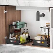 One Piece For Under Sink Storage And Under Sink Withdraw-Out Cabinet Storage Box Sliding Out Sink Rack Cabinet Storage Shelf, Under Sink Storage For Kitchen Bathroom Cabinets