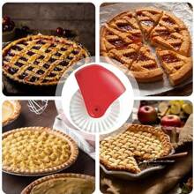 1 Stück Multifunktionale manuelle Tortenrand Schneidemaschine - Eine einfach zu bedienende Pizzaund Keksstanze, ein Tortenund Apfelkuchen Gitter Dekorationswerkzeug, um perfekte Ränder zu erstellen, ein ideales Küchengerät für begeisterte Hobbybäcker