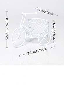 1pc Iron Tricycle Bicycle Ornaments Desktop Beauty Small Storage Rack Art Ornaments Iron Naked Car European Wedding Wedding Packaging Wedding Supplies Makeup Small Storage Decorative Ornaments Iron Naked Car Creative Candy Box Wedding European Wedding Candy Box Creative Wedding Gift Ornaments