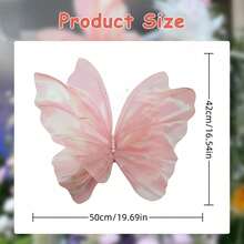 3PCS 50cm/19.69in Large Butterfly Artificial FlowerParty Decorations 3D Butterfly Wall Decor Wedding Butterfly  For Baby Shower Wedding Decor Birthday Mother's Day Party Home Supplies Decor - Nhiều màu sắc - Xem 6