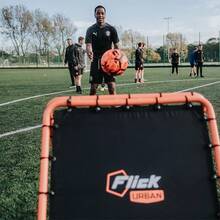 FLICK Urban Dual Speed Rebounder - 2-In-1 Adjustable Double Sided Football Rebounder & Rebounder Net - Soccer Training Equipment – Portable Goalkeeper Precision Training Equipment - Black - View 8