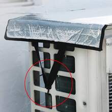 Cubierta para unidad exterior de aire acondicionado - Protege contra la luz solar directa, retiene el calor, suprime el aumento de temperatura, a prueba de polvo, aislada, a prueba de lluvia y nieve, material reflectante, resistente a los rayos UV, fácil instalación