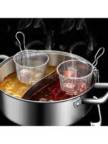 304 Stainless Steel Household Filter, Hot Pot And Stir-Fry Filter, Suitable For Cooking Pasta And Noodles, Perfect For Pasta Enthusiasts, Graduation Gifts, Birthday Gifts.