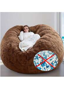 1 pièce Housse de fauteuil poire multifonctionnel (excluant le rembourrage, uniquement la housse) Meuble amovible et pliable, housse de canapé en tissu pour appartement locatif, petit salon d'appartement
