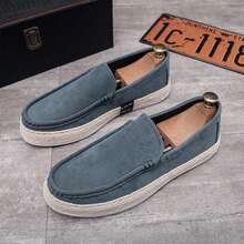 Slip-On Slouchy Shoes, Summer Breathable Soft-Sole Fisherman Flats, Flat Deck Shoes, Cross-Border Bestselling Casual Sports Shoes For Men - Print - View 5