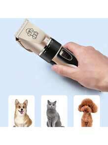 Rechargeable Low Noise Cordless Electric Pet Clipper For Grooming Dogs And Cats, Dog Hair Clipper Kit For Various Sizes And Lengths Of Pet Hair, Pet Hair Trimmer For Cats And Dogs, Professional Pet Shaving Machine