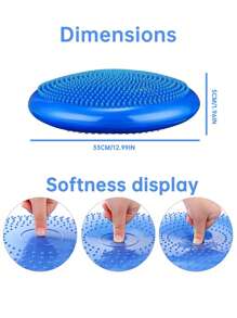 Premium Balance Ball Set mit Pumpe - Extra dickes Anti-Burst-Design, doppelt strukturierte Oberfläche (Griff+Massage) für Rumpftraining, Yoga, Pilates & Knöchelstärkung Fitnessaccessoires, Sport, Fitnessstudio, Heimtraining, Pilates, Yoga, Heimtraining