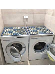 1 tấm lót máy giặt in họa tiết Boho, thảm thấm hút mặt bàn, thảm thấm hút và nhanh khô cho tủ lạnh, tấm lót chống bụi cho lò vi sóng, tấm thoát nước bùn tảo mềm, tấm lót chống trượt siêu thấm hút và chống mài mòn dùng cho máy rửa chén, kích thước 19.7*23.6 inch, tấm lót máy giặt và máy sấy hiện đại, thích hợp cho phòng giặt và nhà bếp, trang trí nhà bếp, đồ dùng gia đình, quà tặng Ngày của Mẹ, trang trí phòng ngủ, sân vườn, trang trí nhà bếp, mùa hè, bãi biển, đồ dùng du lịch, trang trí phòng, mềm mại, tốt nghiệp. - Nhiều màu - Xem 3