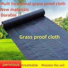1 件 6.5 英尺 x 32.8 英尺/200 厘米 x 1000 厘米优质屏障景观织物，用于控制的重型编织土工布，用于车道和花坛的高渗透性花园垫，户外阻挡织物