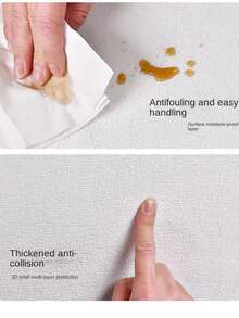 1 Roll Of 3D Self-Adhesive Wallpaper - Waterproof, Moisture-Proof, And Heat-Insulating Stickers For Ceilings And Walls, Thickened Heat-Resistant Ethylene Substrate (19.6in * 110.2in), Mother's Day - Multicolor - View 10