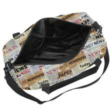 Wykwintna torba podróżna w stylu gazetowym/sportowym, torba do jogi, torba fitness do podróży, do noszenia codziennych potrzeb, fitness, śnieg, piknik, torba sportowa do szkoły, akcesoria szkolne, przybory szkolne