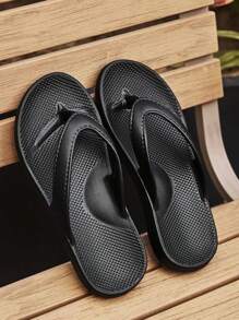 Eid Al-Adha Damen Sandalen, Herren Zehentrenner, weich gepolsterte geruchslose EVA Schwarz Innen- und Außen Strandpantoffeln