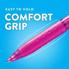 Paper Mate Ink Joy 300RT 8pk Ballpoint Pens 1.0mm Multicolored: Retractable, Quick Drying, Rubber Grip, Colorful Ink