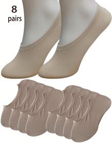 8/15/20/30 Pares de calcetines invisibles de tobillo de unicolor para hombre, transpirables, de secado rápido, anti-olor, suaves, con tela que absorbe la humedad, apropiados para hombres, mujeres, parejas, uso diario, deportes, exterior, primavera, verano, otoño