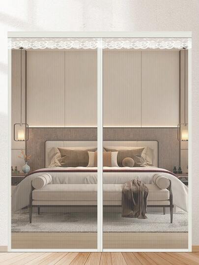 1pc Magnetic Mosquito Net Door, Durable Polyester Mesh Curtain, Easy Installation, Strong Magnet, Self-Sealing Mesh, Allows Pets To Pass Through, Promotes Air Circulation, Prevents Insects, Fits Various Door Sizes