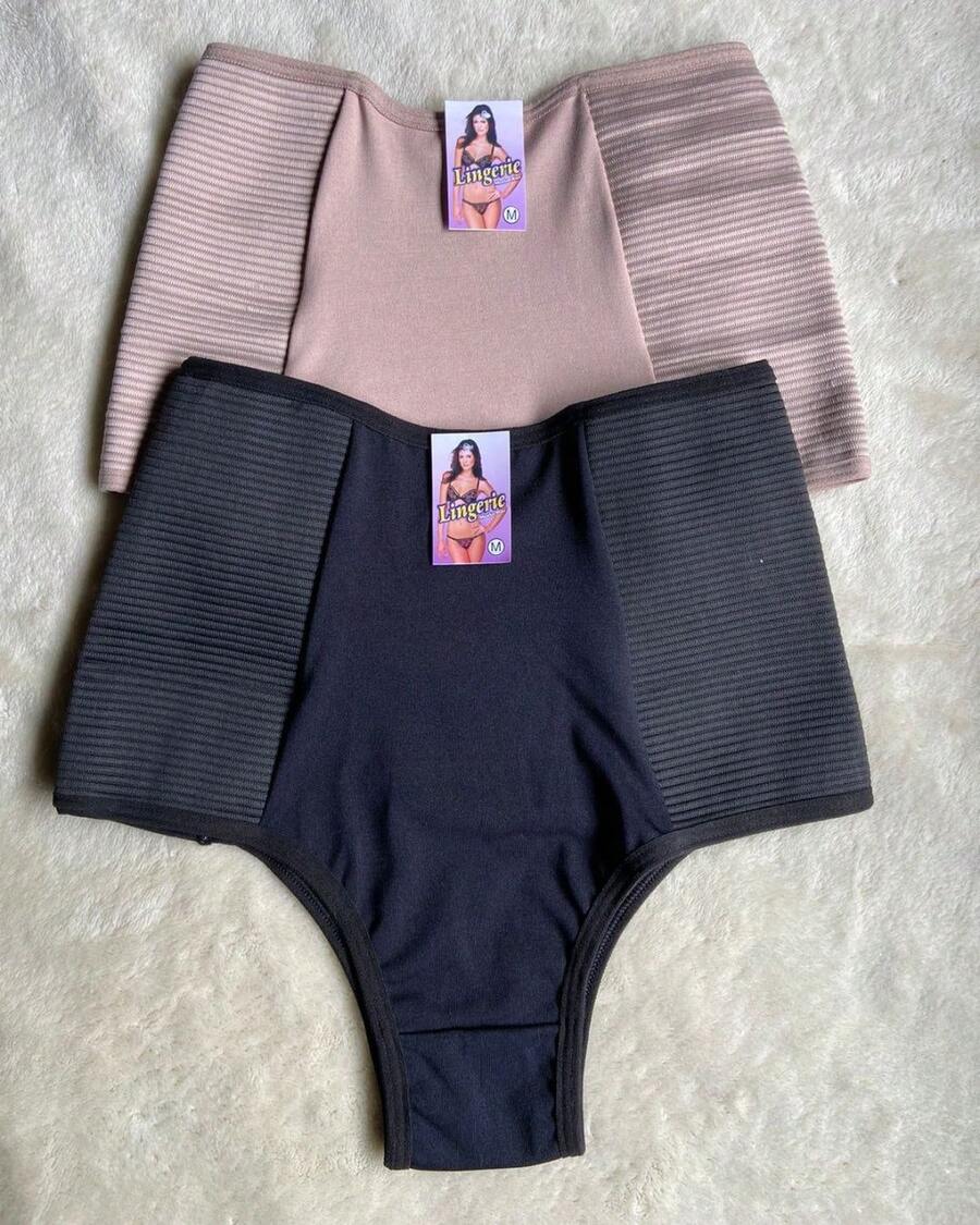 Kit 2 High Compression Belts Postpartum Post-Operative Panties - 彩色 - 查看 1