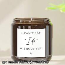 Bridesmaids Marriage Proposal Stickers - Wedding Gift Candle Labels For Valentine's Day, Anniversary And Birthday - Multicolor - View 8