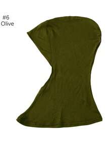 1pc Women Abaya Accessories Solid Color Instant Cover Head, Prayer Casual Pleated Headscarf, Practical Headscarf, Instant Long Khimar Hijab Turban, Suitable For Daily Use All Year Round Headband Veiled Clothes - Header Model - View 13