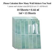 1/10/20pcs 3D Crystal Epoxy Wall Sticker, Waterproof Oil Proof Heat-Resistant Self-Adhesive Mosaic Style Panel For Kitchen, Living Room, Bathroom, Corridor, Office, Home And Dormitory Decor Room Decor Home Decor Wallpapers Wall Paper Wallpaper Wall Stickers Wall Decor