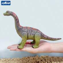 Plastic Children's Collectible Model Toy Realistic Velociraptor Dinosaur Toy, Ideal Educational Toy For Boys And Girls, Birthday Gift. The Dinosaur's Arms, Legs, Tail Can Move, Mouth Can Open And Close, Head Can Rotate. - Multicolor - View 26