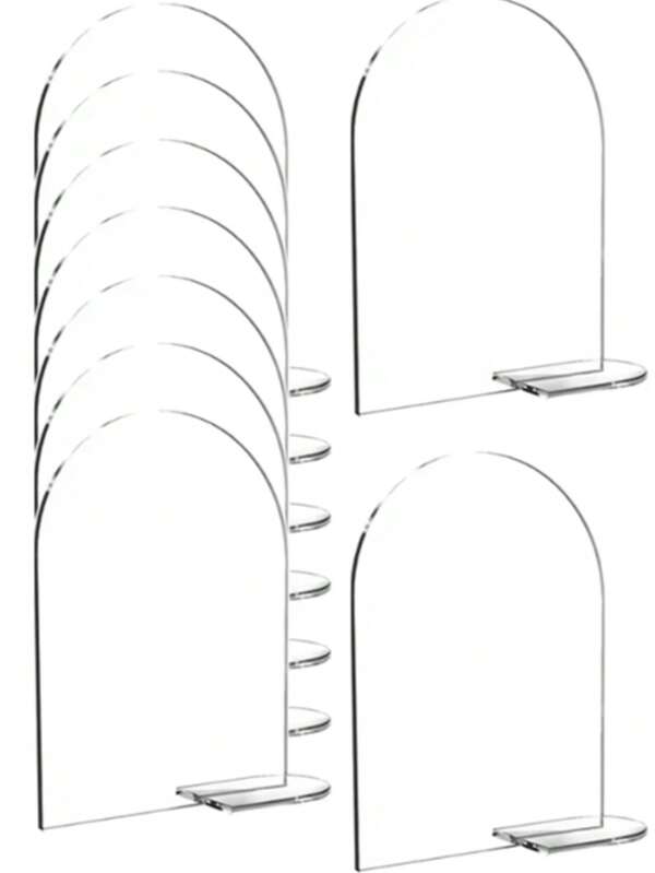 Tarjetas de asiento de acrílico, letreros de número de mesa de boda, en blanco, reutilizables, decoraciones de fiesta, festival, recepción, silla reservada de 3.9x5.9 pulgadas