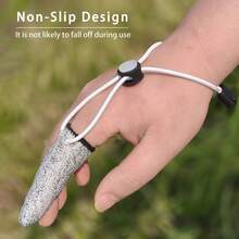 1 Set Of Adjustable Fishing Finger Gloves, Anti-Slip And Anti-Scratch Single-Finger Gloves For Casting Rods