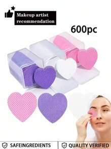 600 Disposable Makeup Remover Pads, 5*5 Cm Disposable Skin Care And Cleaning Sheets, Soft Touch And Easy-To-Use Makeup Remover Water And Nail Polish Remover Wipes, Makeup Remover Pads, Facial Cleansing Products, Convenient To Carry During Travel, Suitable For Facial Care, Makeup, Skin Care, Family Or Travel, Weddings, Parties, Birthdays, Ladies' Gifts, Good Friends, Teachers, New Year, Christmas, Halloween