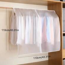 1 pieza Cubierta antipolvo para el hogar - Cubierta antipolvo semitransparente - Juego de almacenamiento de armario - Bolsa colgante antipolvo - Almacenamiento de armario - Funda para trajes - Bolsa para prendas - Bolsa antipolvo