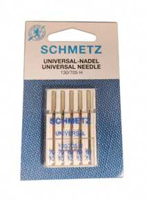 5pcs SCHMETZ Universal (130/705 H) Household Sewing Machine Needles 70/10, 80/12, 90/14