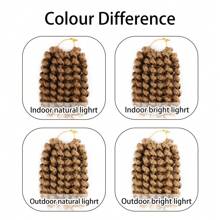 2 Pcs Synthetic Wand Curl Crochet Hair Extensions 10 Inch Short Spring Twist Crochet Hair For Women 40 Strands