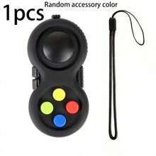1 pezzo Tavoletta Fidget con 8 funzioni antistress, controller Fidget per riduzione dello stress, cubo giocattolo Fidget per alleviare stress e ansia, regalo di Natale e Pasqua (accessori di colore casuale)