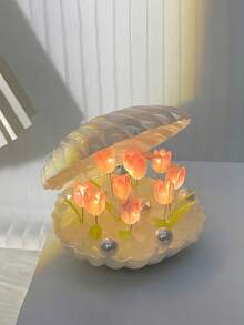 20pcs Tulip Design DIY Decorative Night Light - Modern Floral Design, Suitable For Valentine's Day Gift/Desktop Decor/Home Decor/Bedroom/Romantic Atmosphere/Birthday Gift, A Romantic Fairy Lamp! (DIY Assembly) - Multicolor - View 14