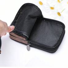 1pc Leather Belt Bag, Horizontal & Vertical Phone Waist Bag, Coin Purse Waist Pack, Sports Waist Bag, Faux Leather Material, Holiday Gift - Brown - View 7