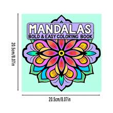 Mandala Coloring Book For Adults - Bold & Easy-To-Color Designs, Relaxing Creative Space, Stress Release Art Relax Tool, Perfect Gift For Valentine's Day, Christmas, Halloween, Birthdays, Friends & Family, Gift For Adults | Bold Coloring Book | High Quality Paper, Adult Coloring Books, Back To School, School Supplies