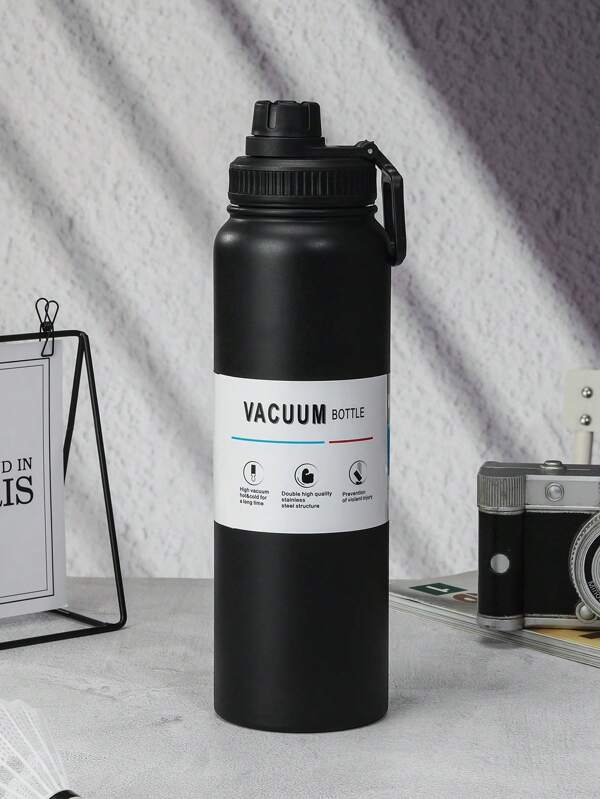 1pc Leak-Proof Vacuum Flask & Bottle, 304 Stainless Steel Insulated Water Bottle, Large Capacity For Fitness, Outdoor, Travel, Car Use