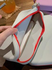 14 colores disponibles, bolsa de cosméticos de silicona lavable de gran capacidad, bolsa de playa, organizador de maquillaje, clutch de playa