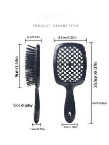 1pc/2pcs Grid Comb, Smooth Hair Comb, Dry And Wet Dual-Use Hair Comb, Scalp Massage, Fluffy Styling Hollow Comb, Suitable For Hairstyle Manufacturing, Scalp Massage, Male And Female Use - Multicolor - View 11
