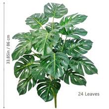 63-86-103cm/40,55 Zoll künstliche Monstera Pflanzen, Fake Palmenbaum mit Kunststoff Schildkrötenblättern, grüne Hochgewächse für Heim, Garten und Raumdekoration