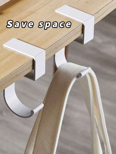 1 crochet de sac, crochet de bureau étudiant, détachable et amovible sur le côté, crochet portable antidérapant et résistant