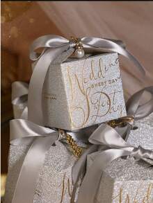 1 pieza/Set de 5 cajas de regalo de boda, apropiadas para obsequiar a seres queridos y amigos, muy bonitas